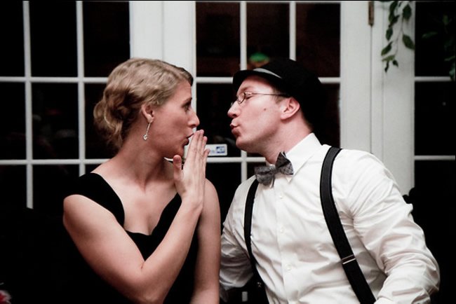 Couple at 1920s party